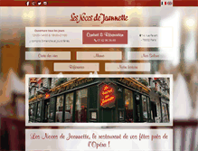 Tablet Screenshot of lesnocesdejeannette.com